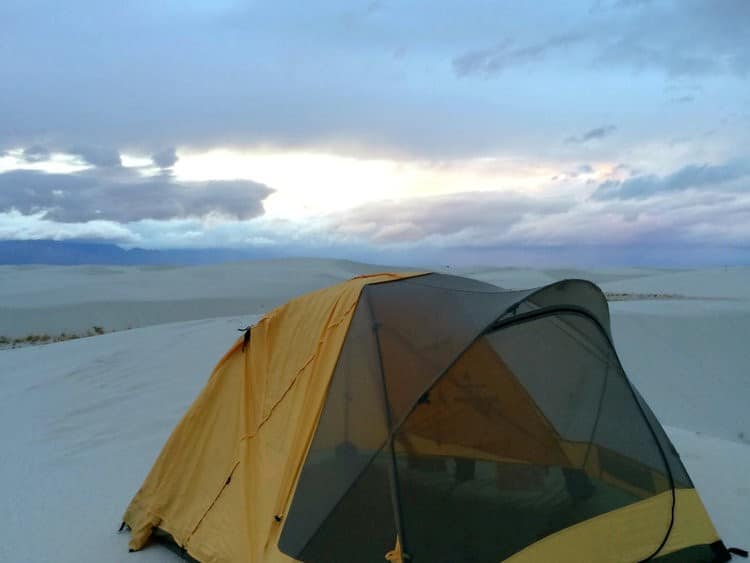 Camping in White Sands National Park