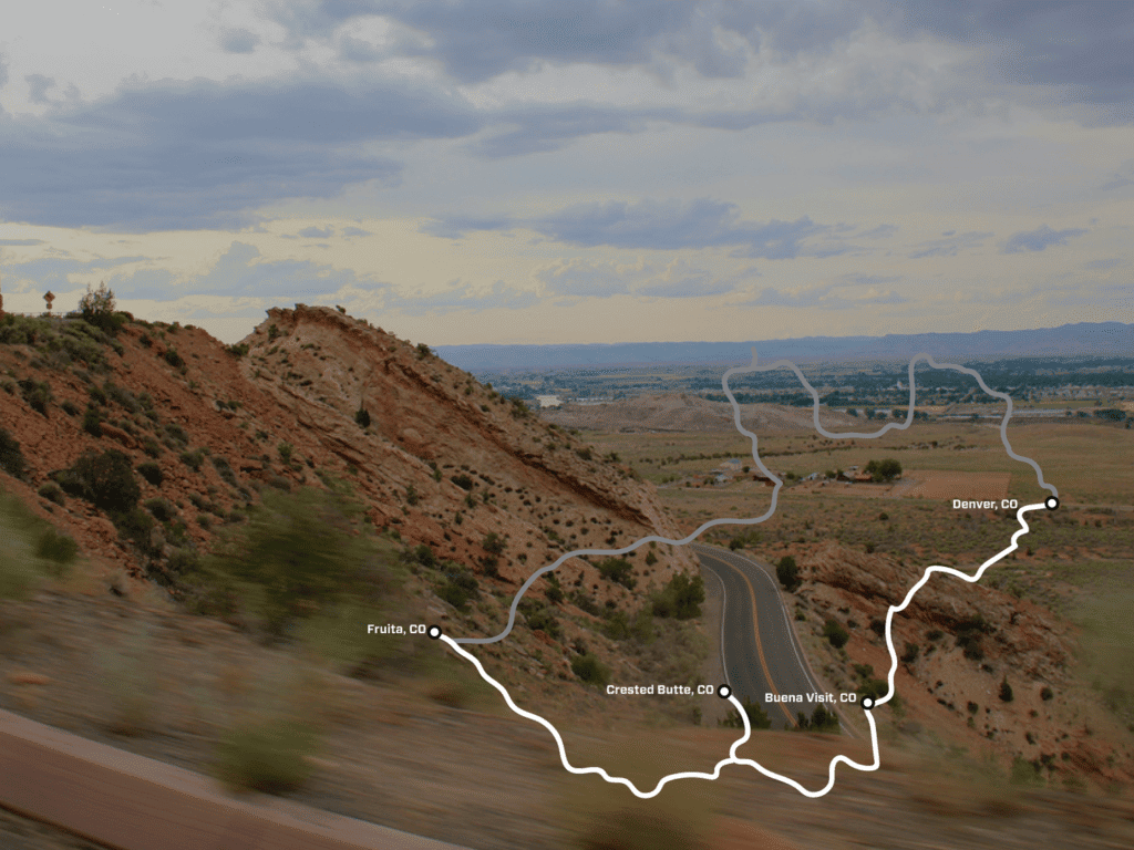 Colorado Road Trip Day 3 Map