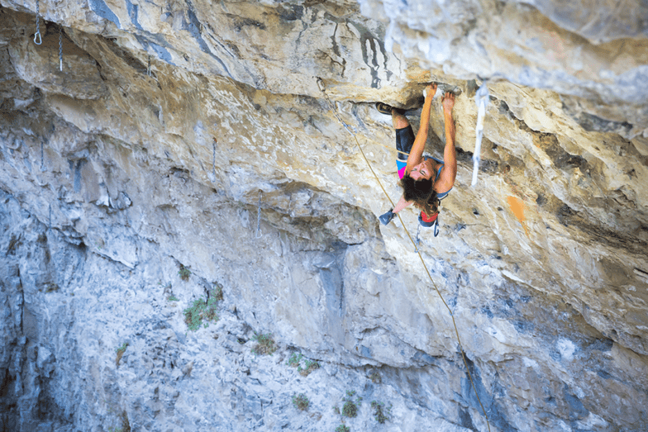 Woman Climbing in Colorado