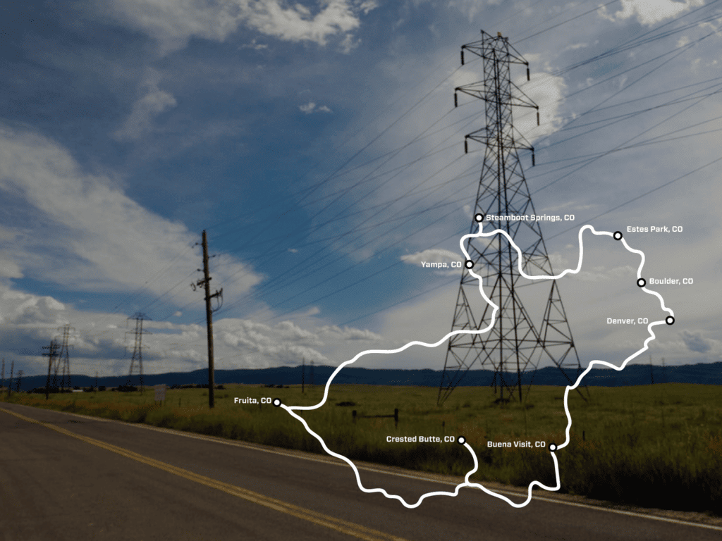 Colorado Road Trip Day 7 Map