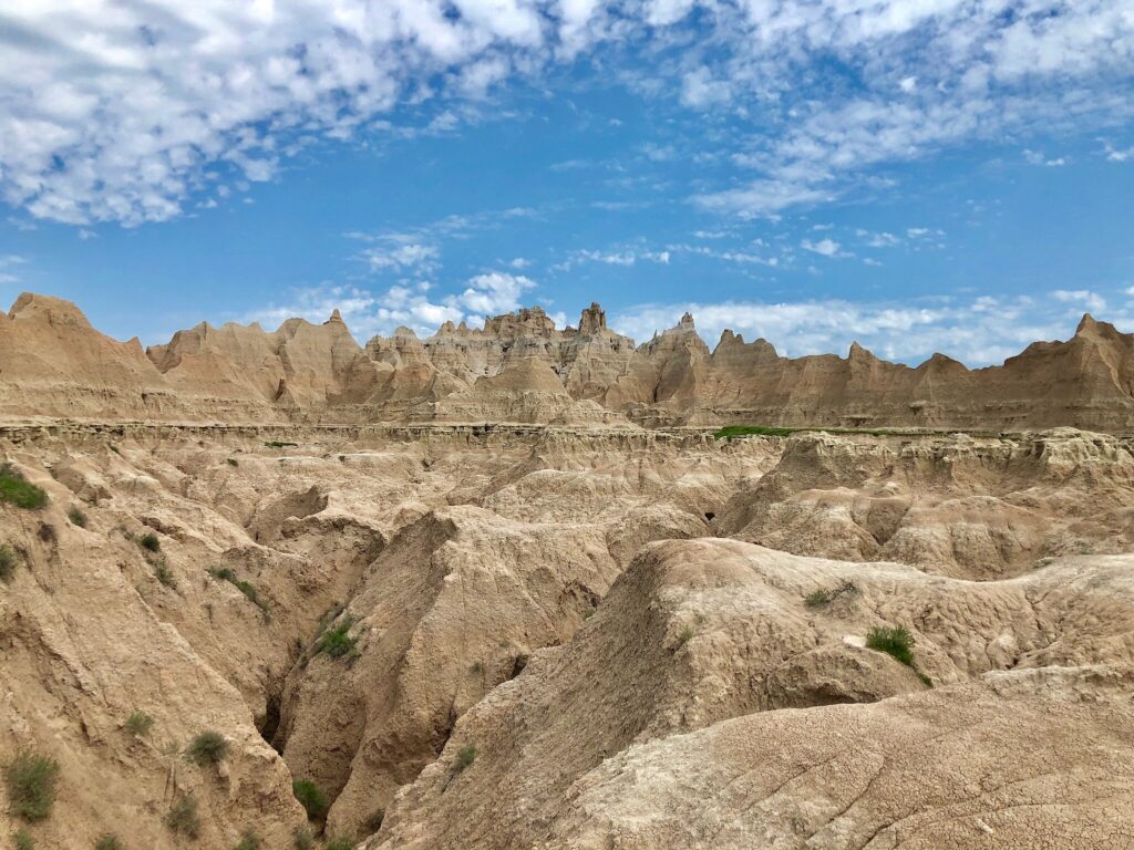 Iconic view of Badlands National Park