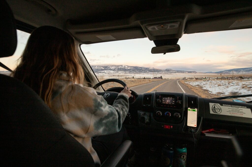 Driving a Campervan in Winter