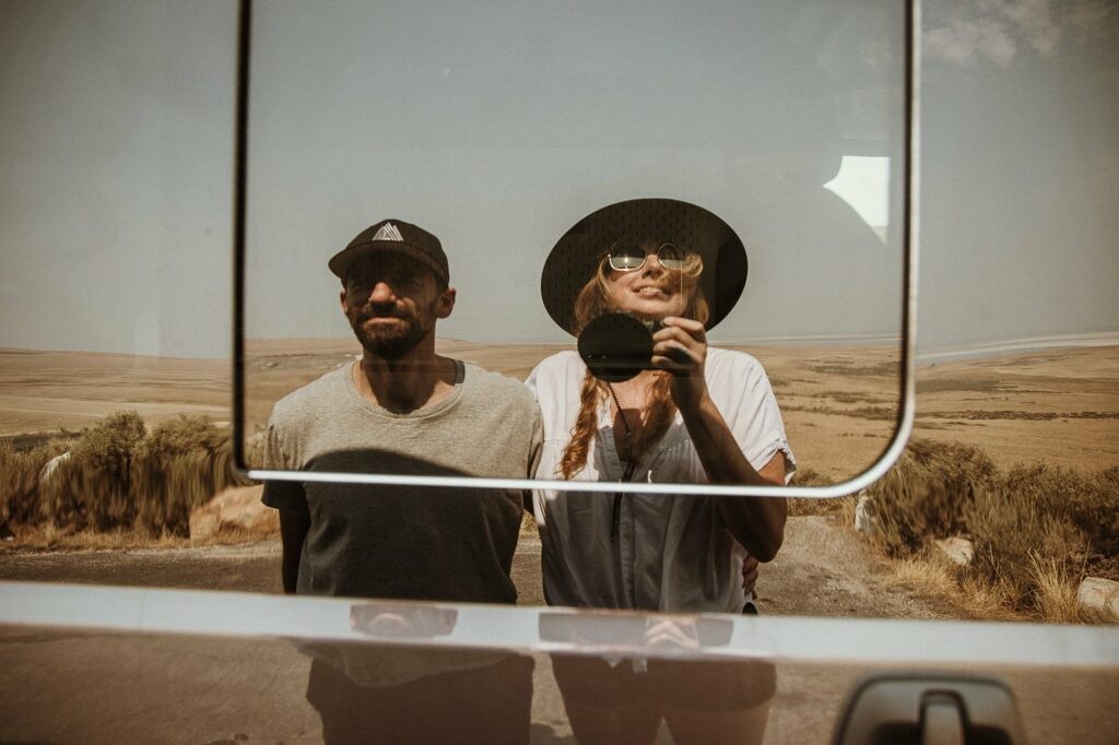 Selfie in the desert