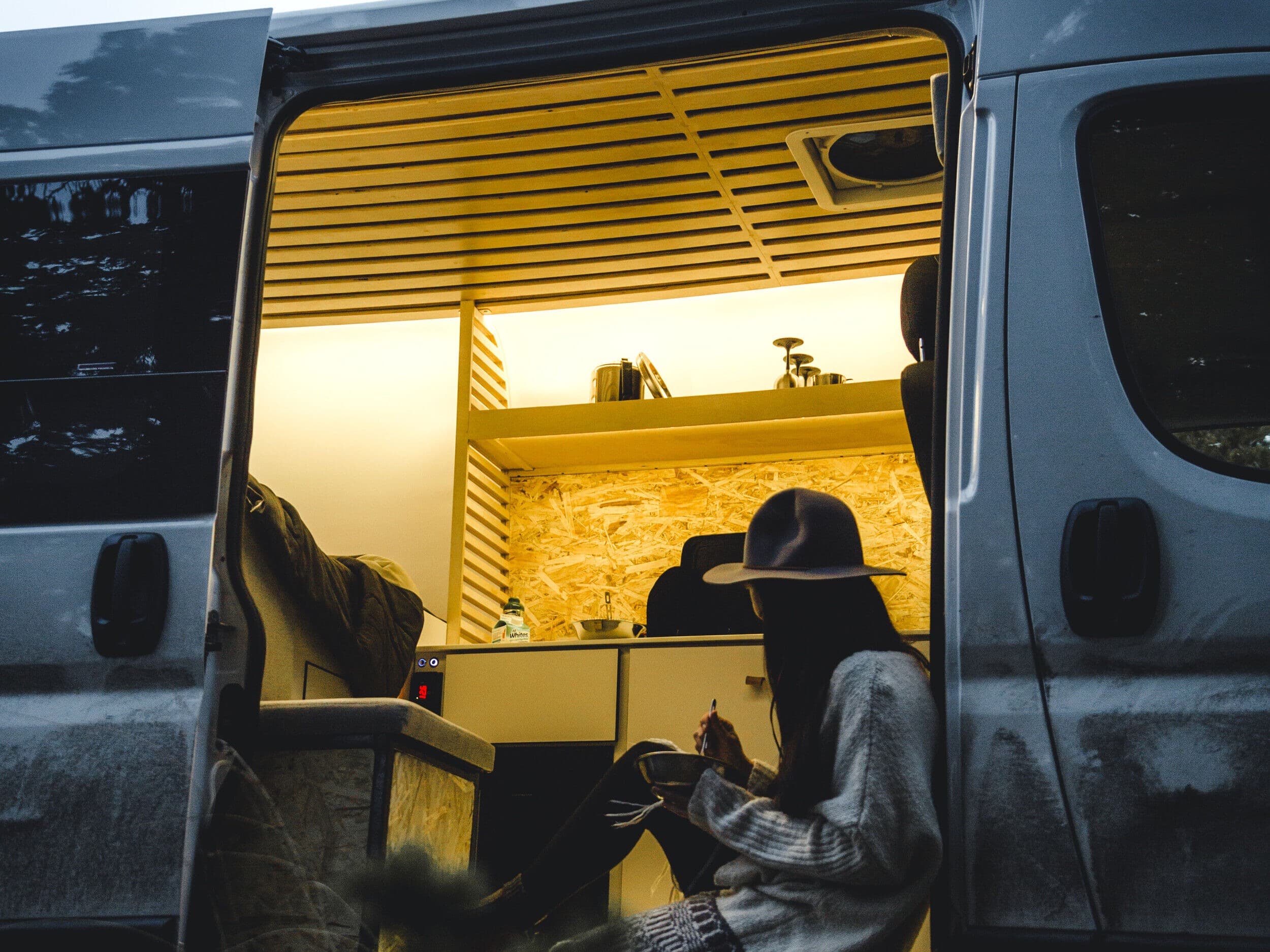 Eating in a Campervan