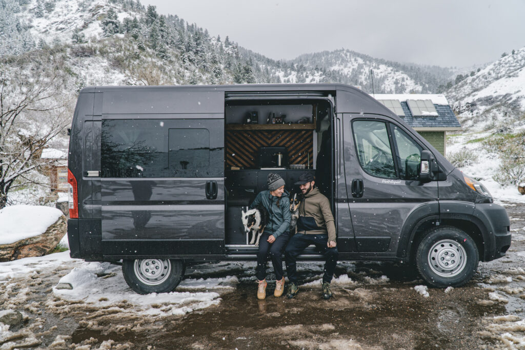 Winter Camping in Utah in a Campervan