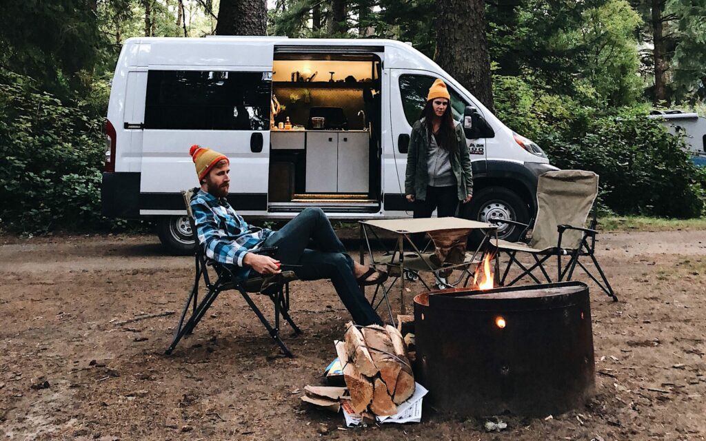 Campervan in Golden Gate Canyon State Park