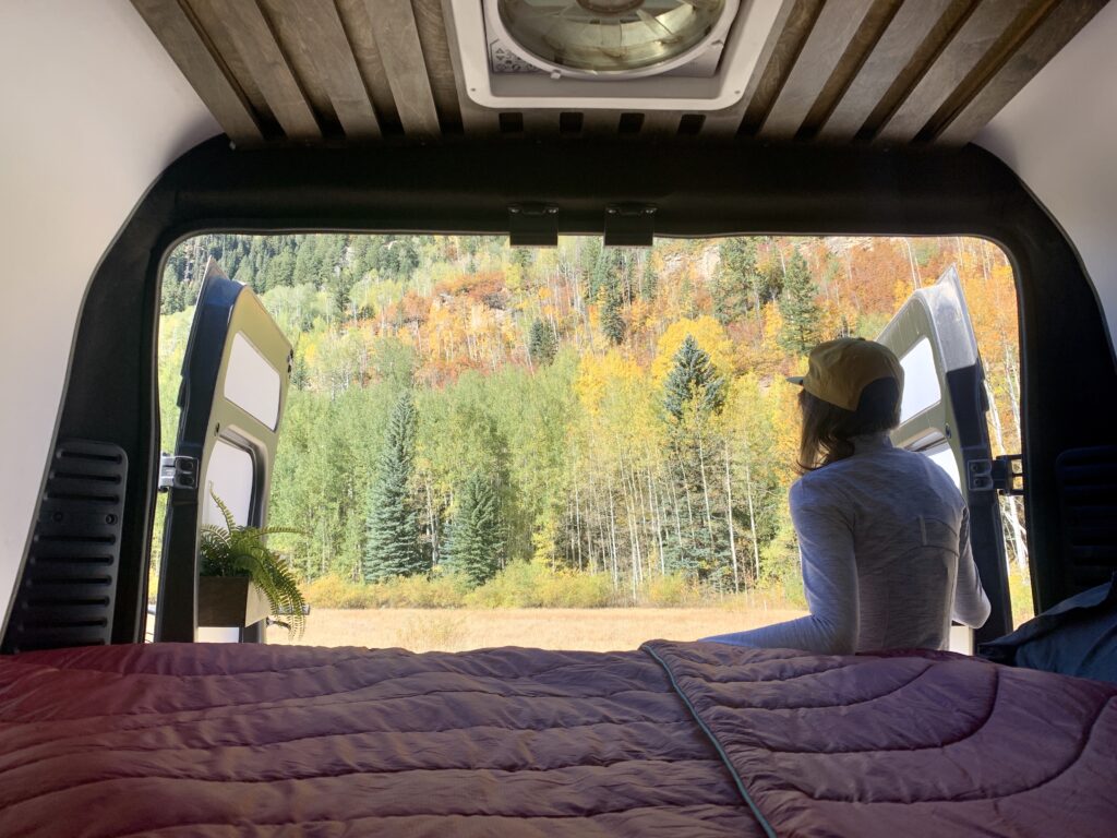 Van interior and Colorado Leaves changing