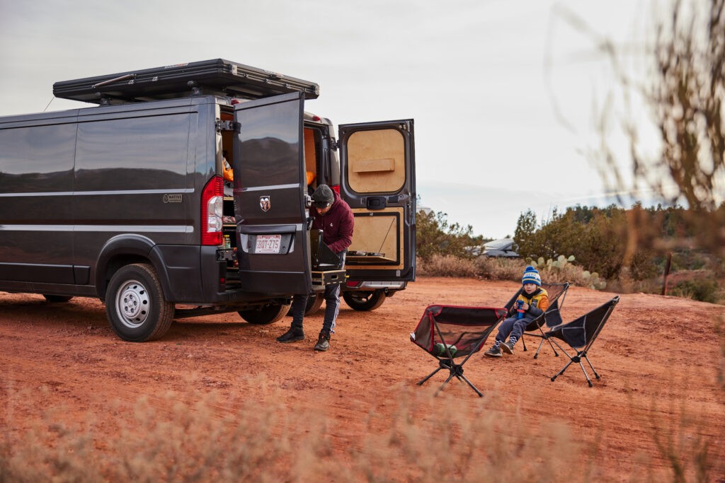 Family Camping in a Camper Van Rental From Native Campervans