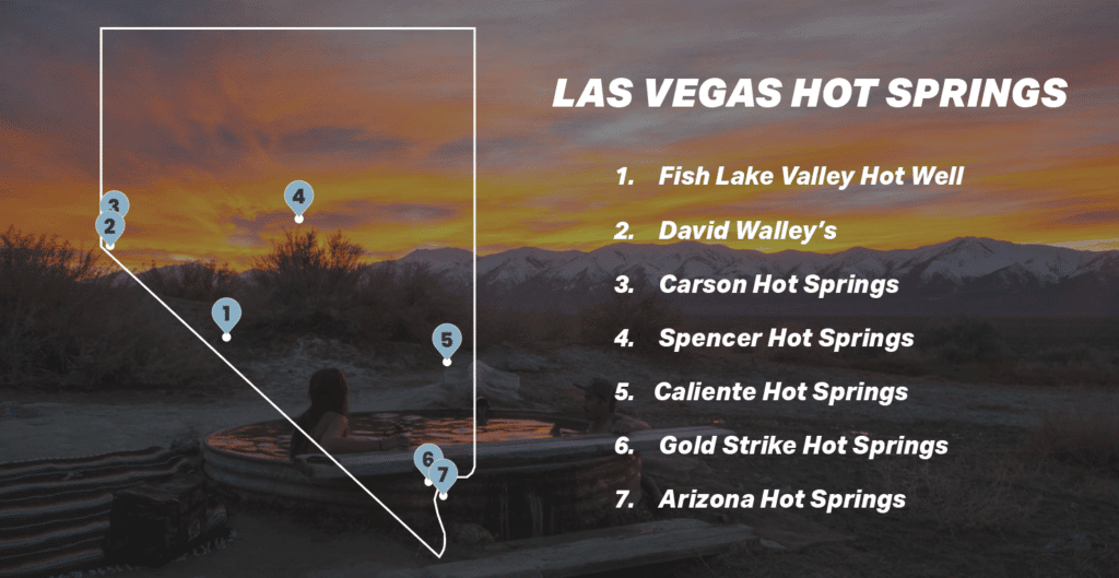 Nevada Las Vegas Hot Springs Map