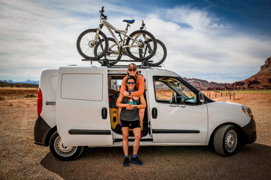 colorado campervan rental mountain biking