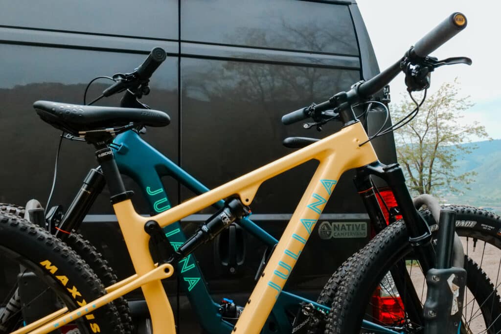 Bike rack campervan rental