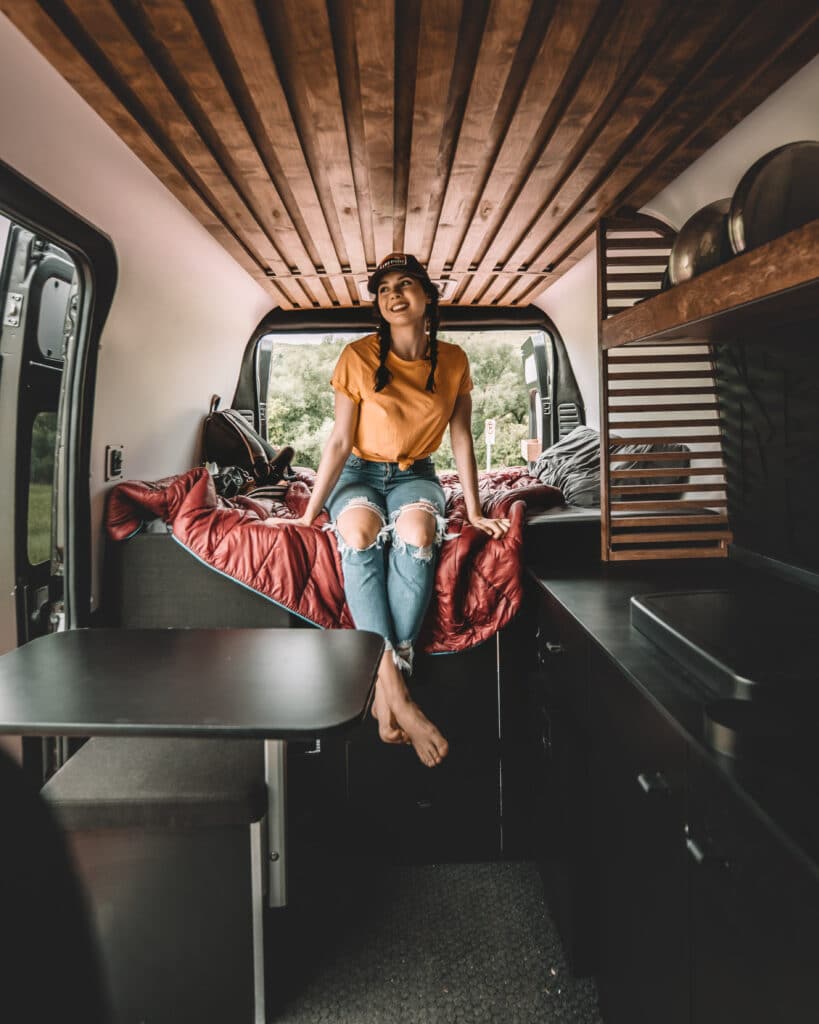 Interior of a Campervan