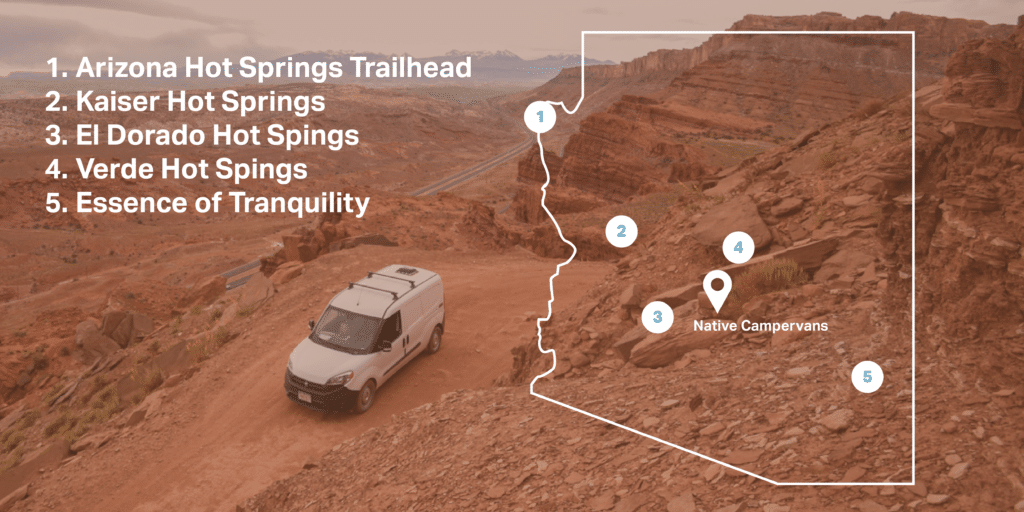 Map of Arizona's Hot Springs