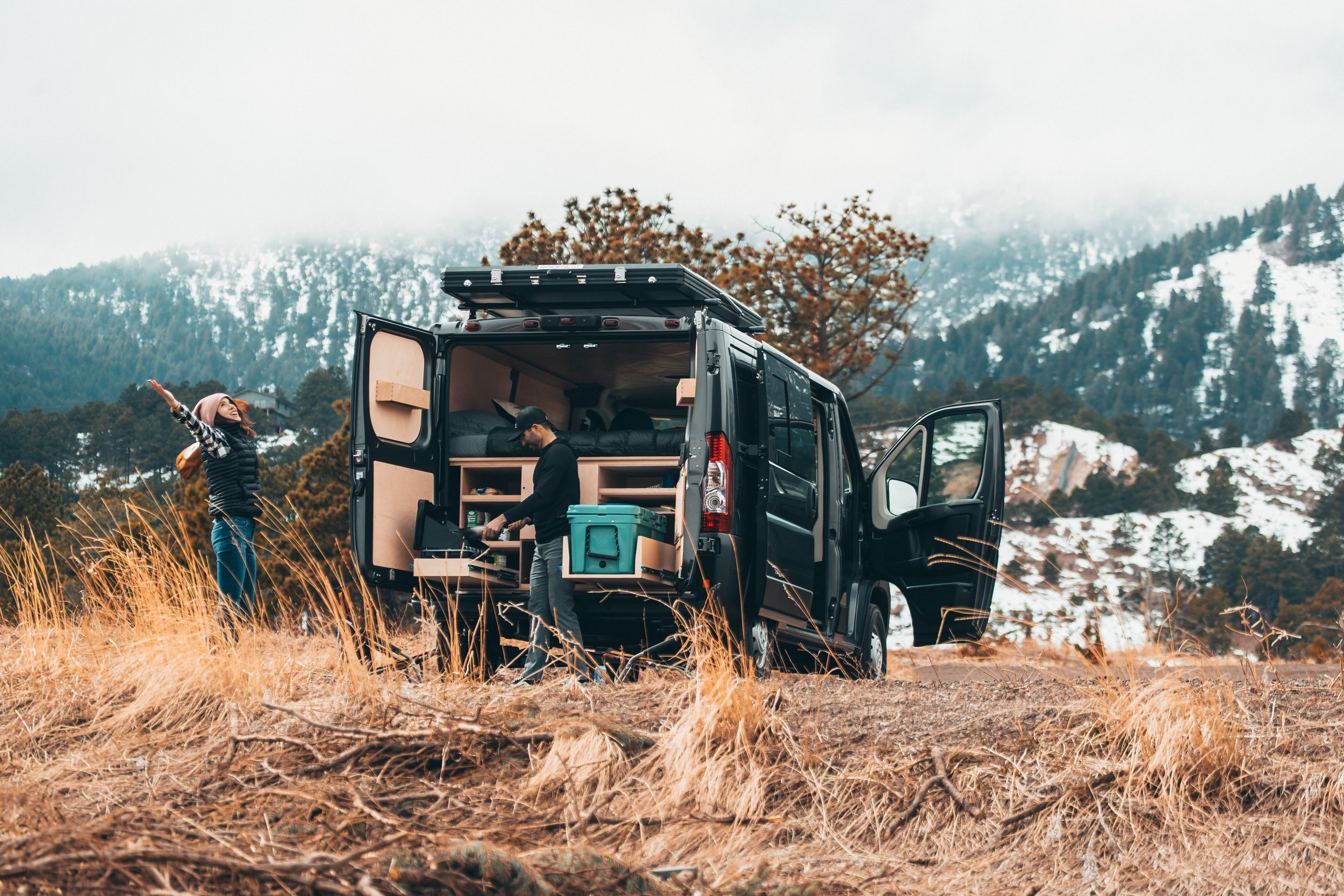 Colorado Winter Camping in a Campervan