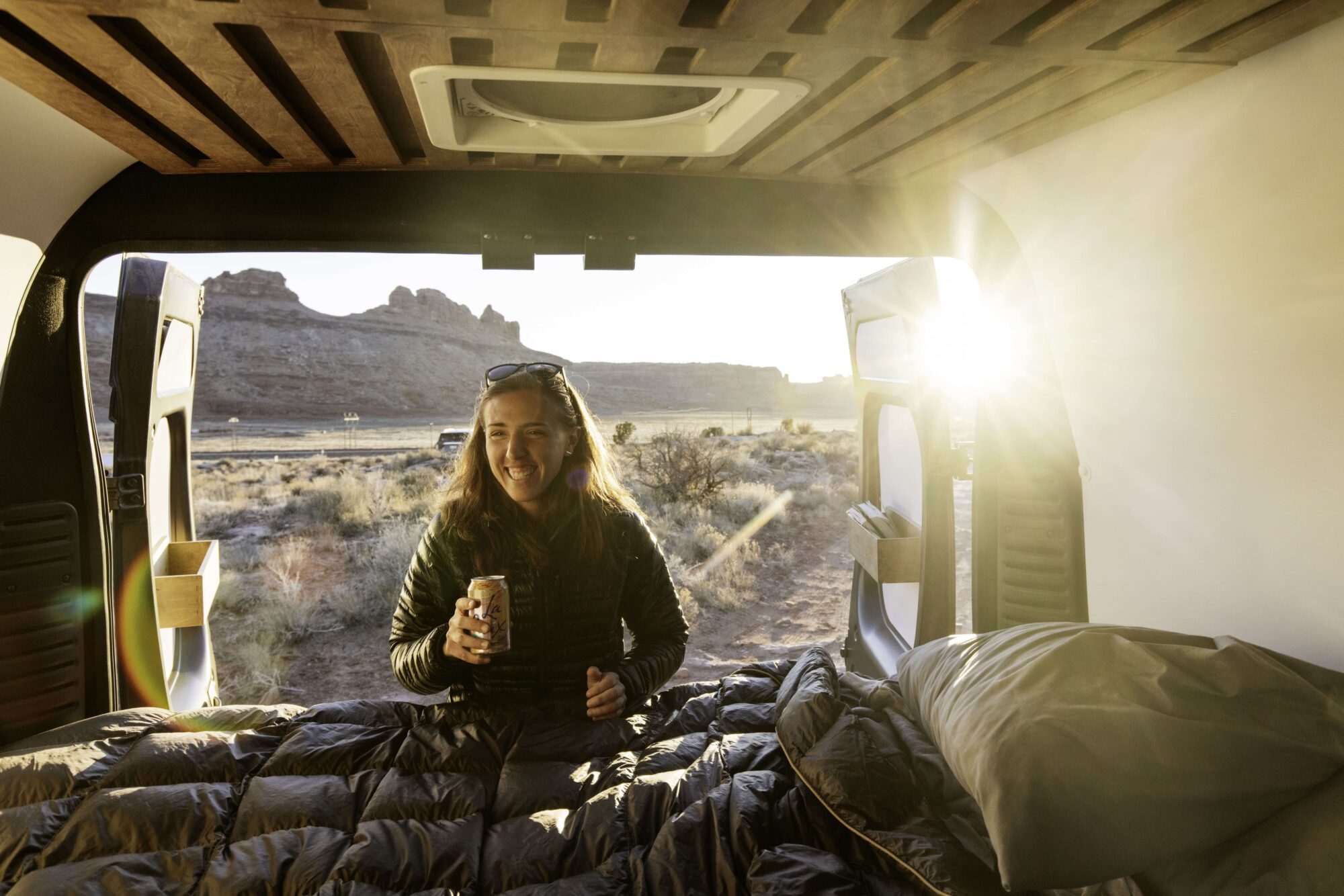 Hanging in a Campervan near Las Vegas