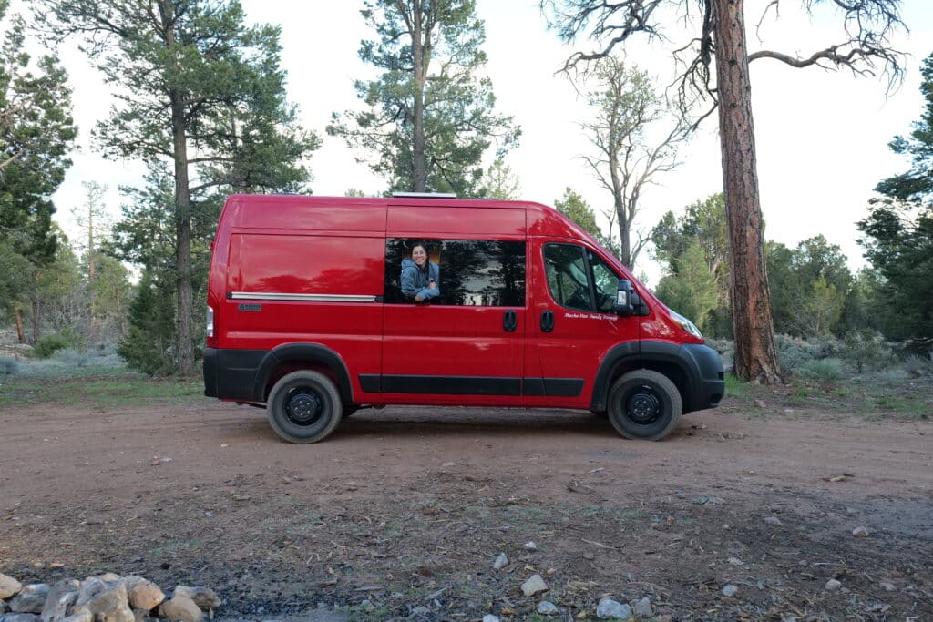 Campervan off of Route 66